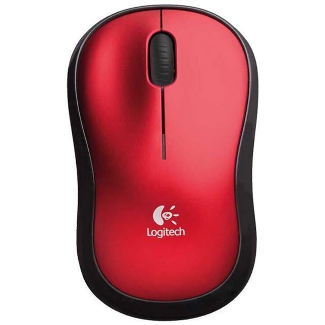 Mouse Inalambrico Logitech M185 Rojo