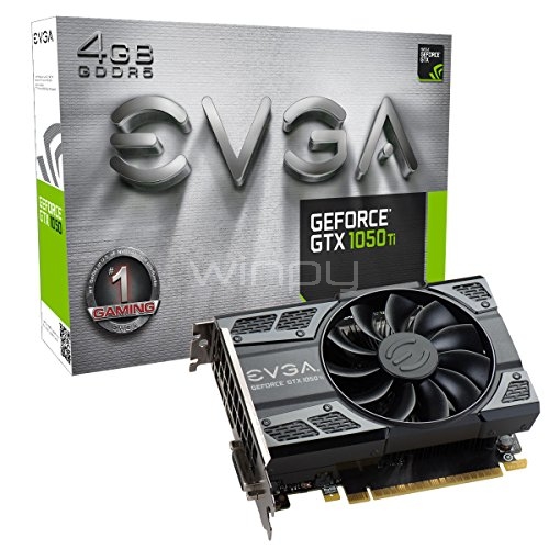 Tarjeta de Video EVGA NVIDIA GeForce GTX 1050 Ti - 4GB GDDR5