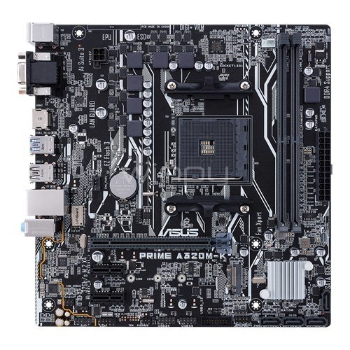 Placa Madre ASUS PRIME-A320M-K (AM4, DDR4 2133-3200, M2, mATX)