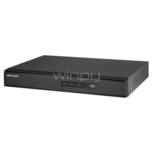 DVR Hikvision HiWatch (16 CH vídeo, 1 CH audio, 2 IP, H264, 720p)