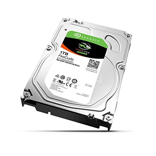 Disco duro híbrido SSHD Seagate FireCuda de 1TB  (3,5 pulgadas, 7200rpm, 64MB de caché, SATA de 6GB/s)