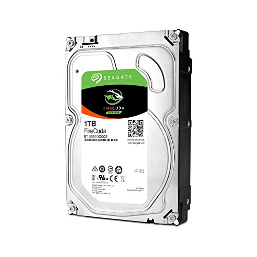 Disco duro híbrido SSHD Seagate FireCuda de 1TB  (3,5 pulgadas, 7200rpm, 64MB de caché, SATA de 6GB/s)