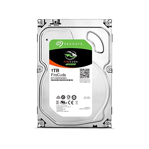 Disco duro híbrido SSHD Seagate FireCuda de 1TB  (3,5 pulgadas, 7200rpm, 64MB de caché, SATA de 6GB/s)