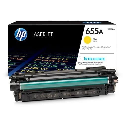 Cartucho de tóner original HP LaserJet 655A (Amarillo, CF452A)