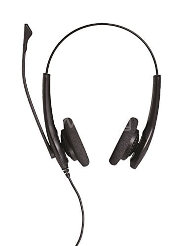 Auricular Profesional Jabra Biz 1500 Duo (Cancelación de ruido, Voz HD, Air Shock, USB)