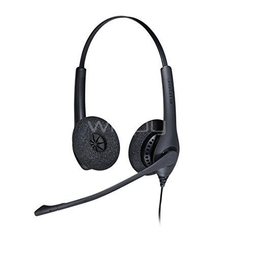 Auricular Profesional Jabra Biz 1500 Duo (Cancelación de ruido, Voz HD, Air Shock, USB)
