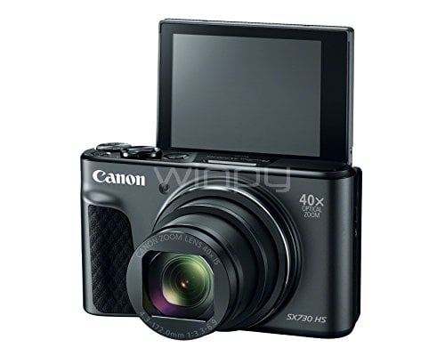 Cámara Canon PowerShot SX730 HS (Lente zoom equivalencia de 35 mm, Wi-Fi incorporado con NFC y Bluetooth, negro)