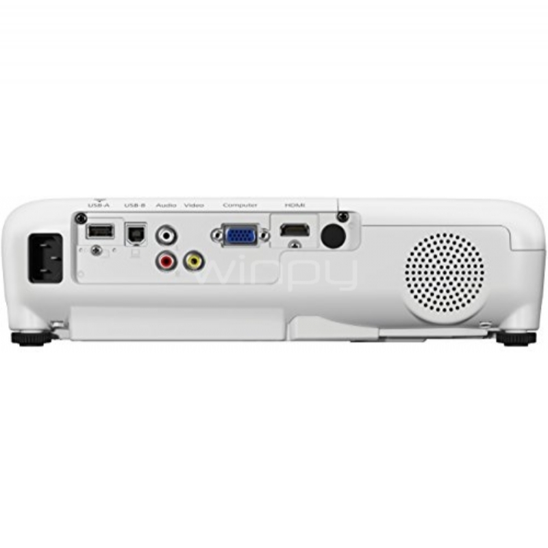 Proyector Epson PowerLite W05+ (3LCD, 3300 Lúmenes, WXGA, Wireless-HDMI-VGA-USB, Blanco)