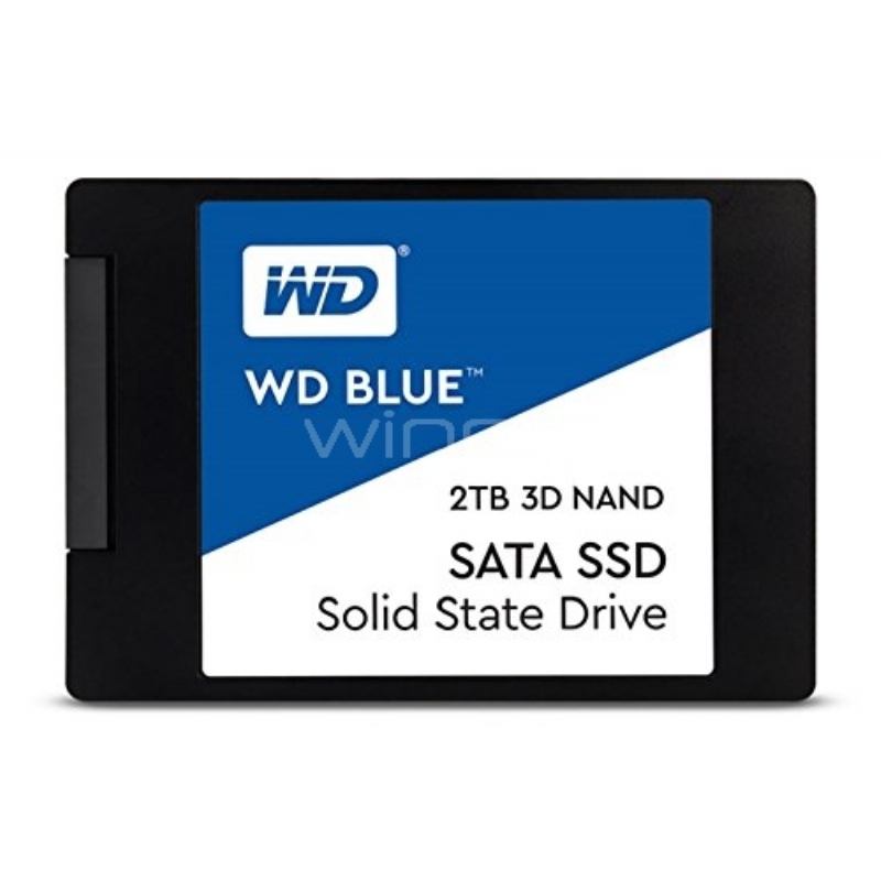 Disco estado sólido Western Digital Blue de 2TB (SSD, SATA, 3D NAND)