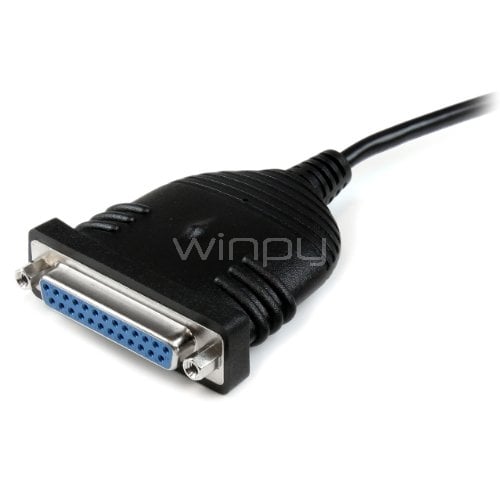 Cable Adaptador StarTech Paralelo DB25 a USB (1x DB25 hembra, 1x USB A macho)