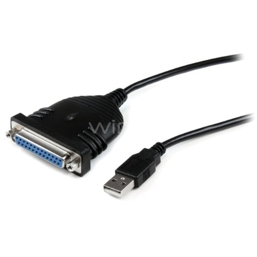 Cable Adaptador StarTech Paralelo DB25 a USB (1x DB25 hembra, 1x USB A macho)