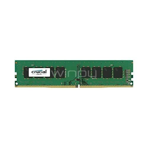 Memoria RAM Crucial de 4GB (DDR4, 2666MHz, CL19, DIMM)