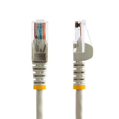 Cable de 7.5m Cat5e Ethernet RJ45 Gris - Sin Enganches - StarTech