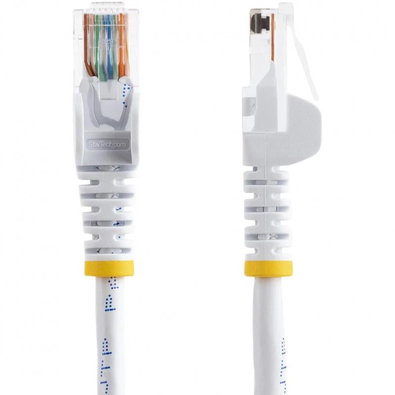 Cable de Red de 5m Blanco Cat5e Ethernet RJ45 sin Enganches - StarTech