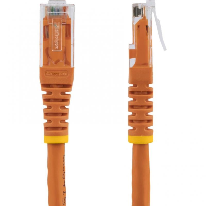 Cable de Red 10.6m Categoría Cat6 UTP RJ45 Gigabit Ethernet ETL - Patch Moldeado - Naranja - StarTech