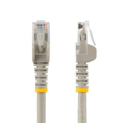 Cable de 2m Gris de Red Gigabit Cat6 Ethernet RJ45 sin Enganche - Cable Patch Snagless Macho a Macho - StarTech