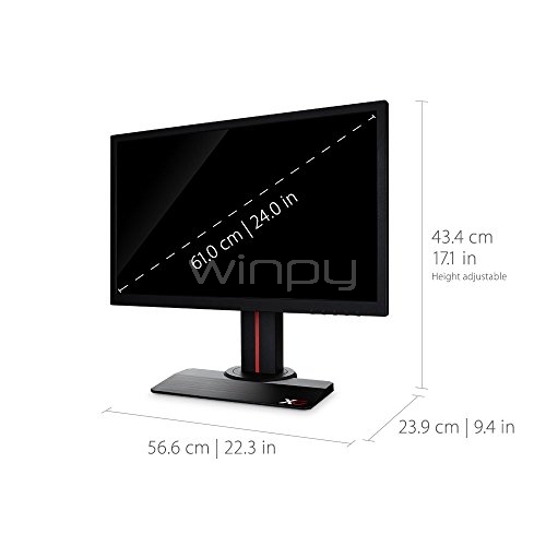 Monitor Gamer ViewSonic XG2402 de 24“ (TN, Full HD, 144Hz, 1ms, DisplayPort+HDMI)