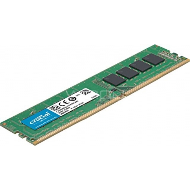 Memoria RAM Crucial de 8GB (DDR4, 2666MHz, 288 pines, UDIMM