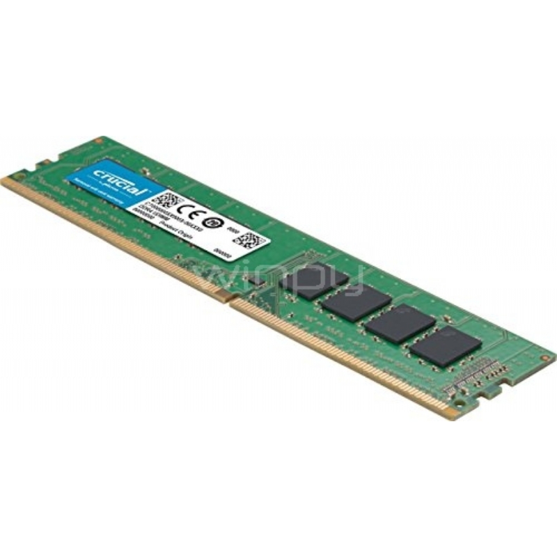 Memoria RAM Crucial de 8GB (DDR4, 2666MHz, 288 pines, UDIMM