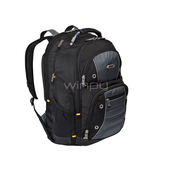 Mochila Targus Drifter II (28 litros, notebook hasta 15.6“, Negra/Gris) -  Winpy.cl