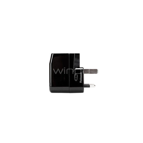 Adaptador de Corriente Targus para Viajes con 2 puertos de carga USB