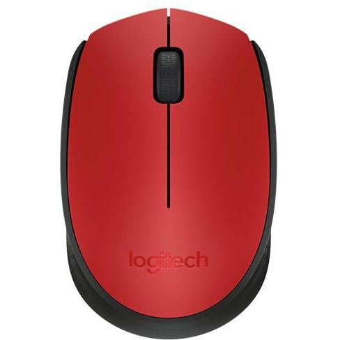 Mouse Inalámbrico Logitech M170 (3 botones, 2.4 GHz, Rojo)