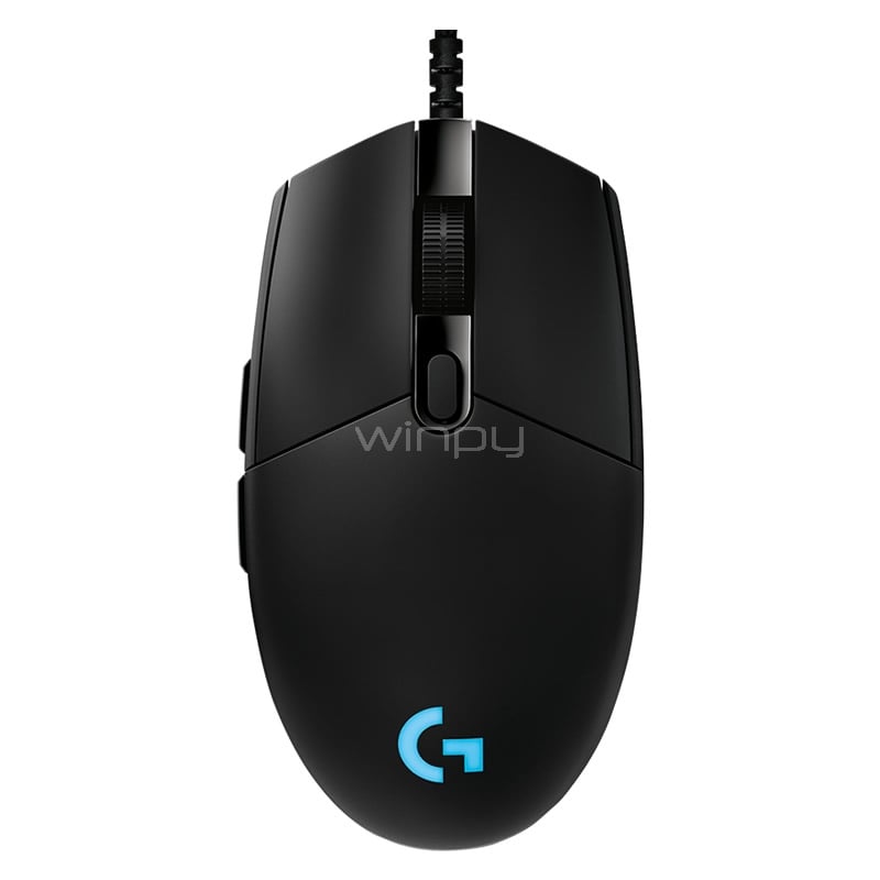 Mouse Gamer Logitech G Pro (Sensor Hero 16K, 6 Botones, RGB, Negro)