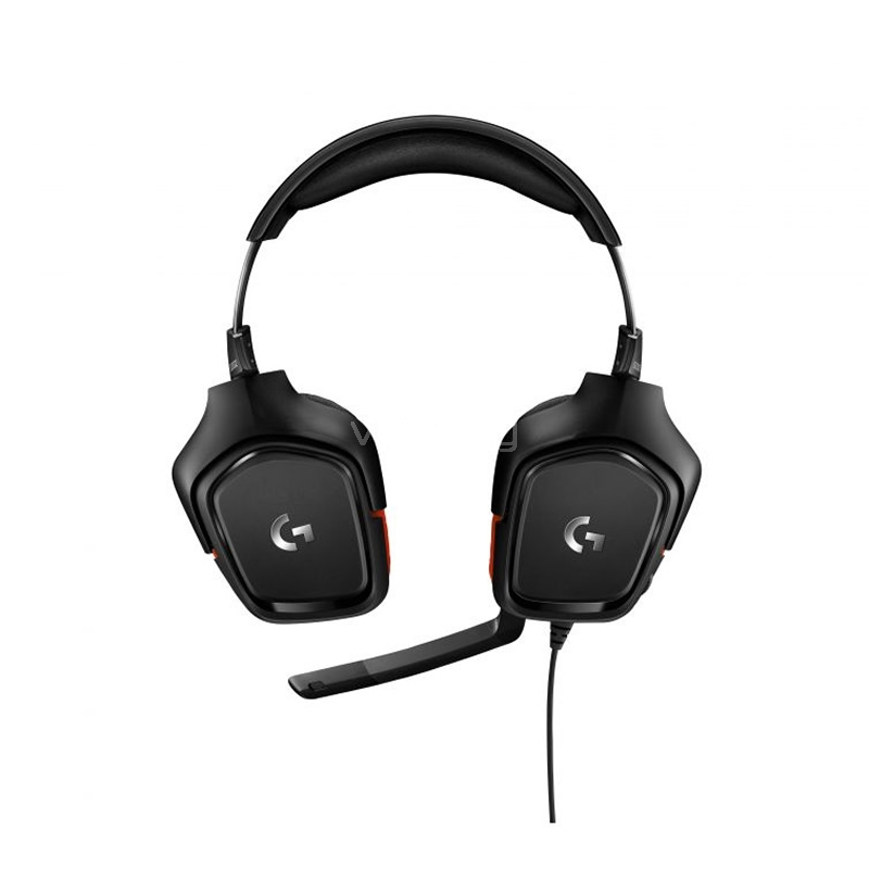 Audífonos Gamer Logitech G332 (Microfono, Multi-Plataforma, Negro/Rojo)