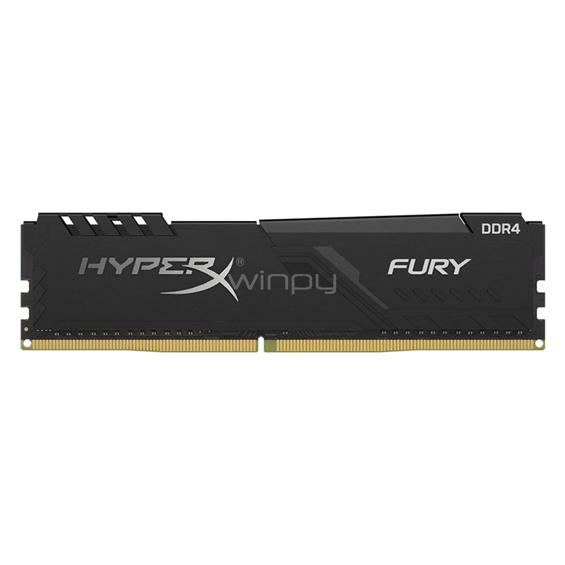 Memoria RAM HyperX Fury Black de 8GB (DDR4, 3466 MHz, CL16, XMP)