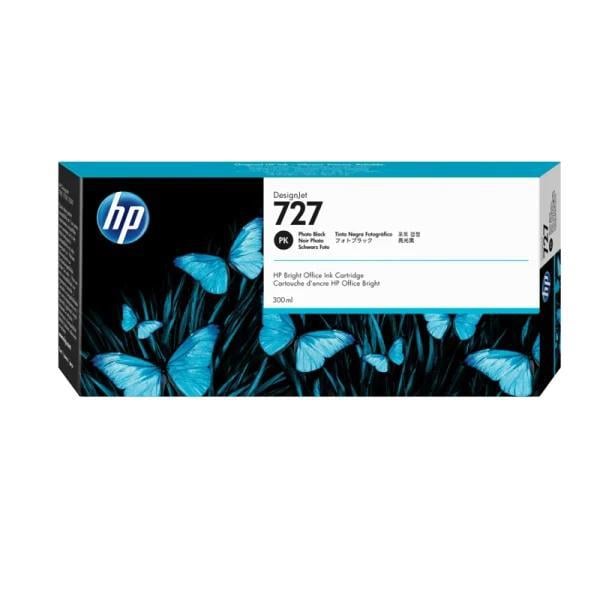 Cartucho tinta original HP DesignJet 727 Negro Fotografico (300 ml)
