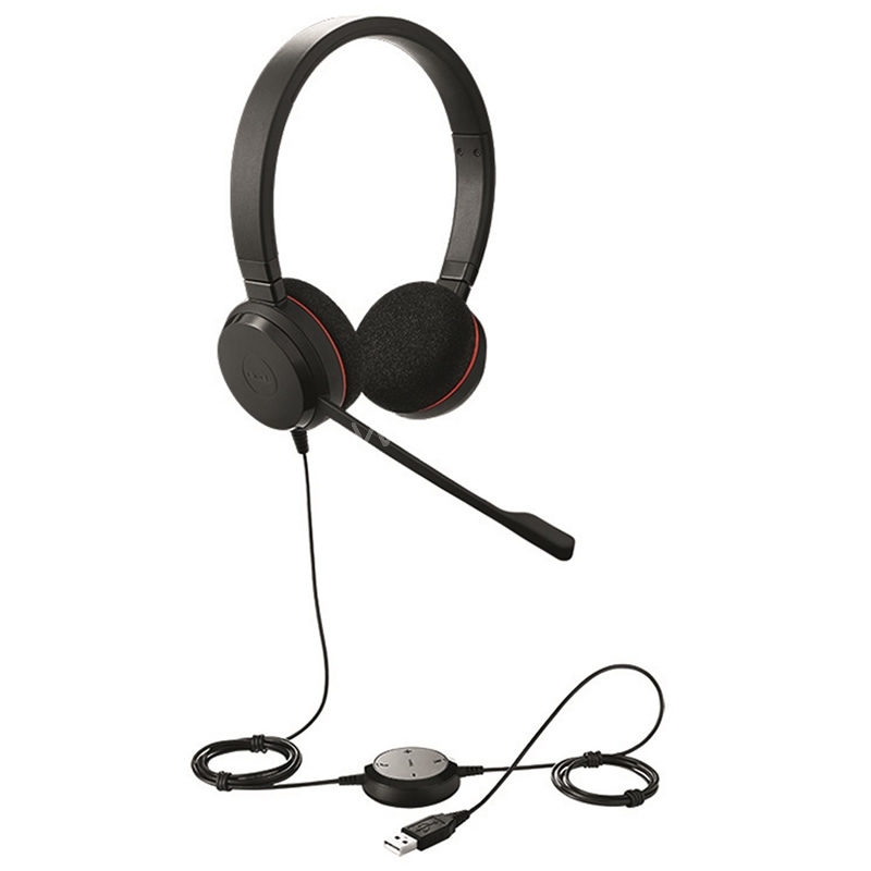 Auricular Jabra EVOLVE 20 Stéreo (USB, 10.000Hz, Negro)