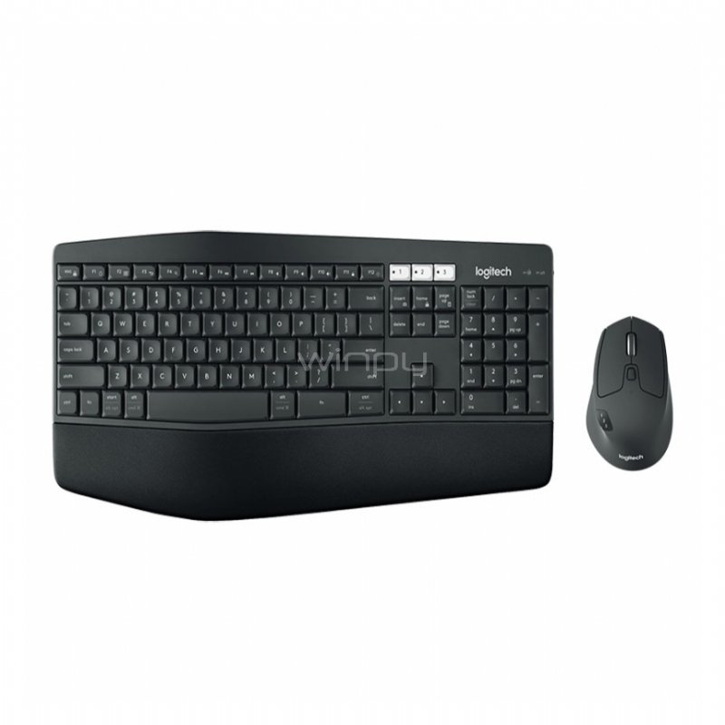 Kit inalambrico Mouse + Teclado Logitech MK850 (Bluetooth, Negro)
