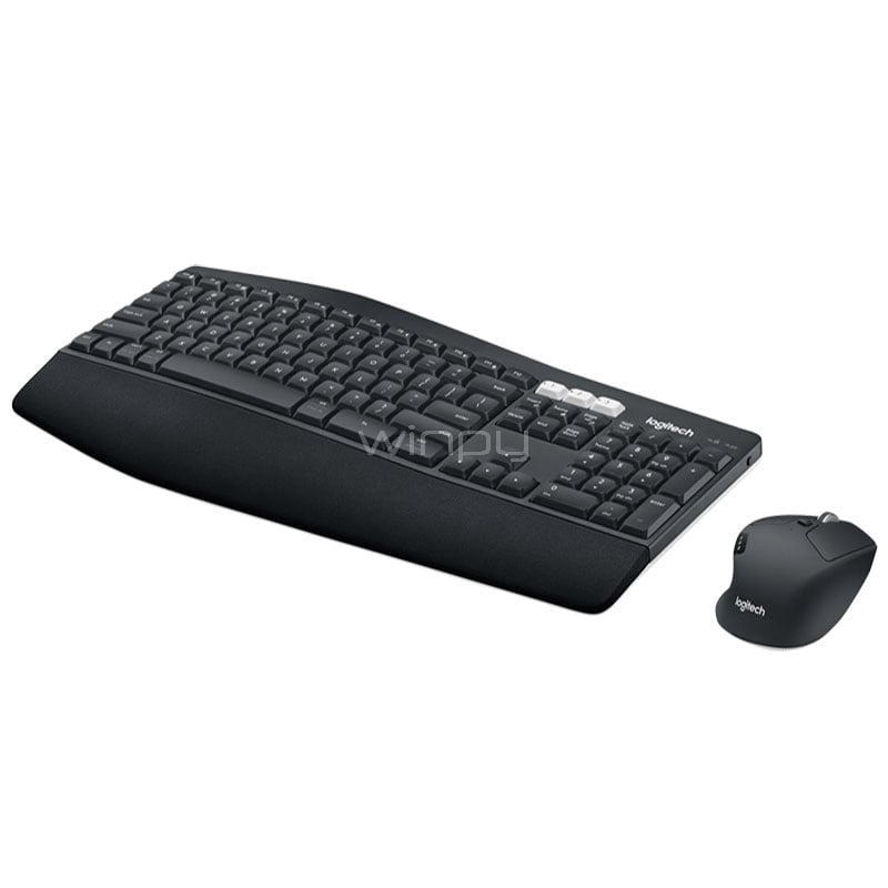 Kit inalambrico Mouse + Teclado Logitech MK850 (Bluetooth, Negro)