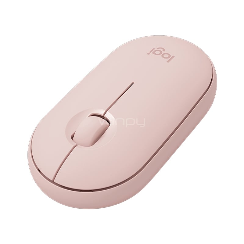 Mouse Logitech Pebble M350 Rosa (1000dpi, 3 Botones, 1 Bateria AA)