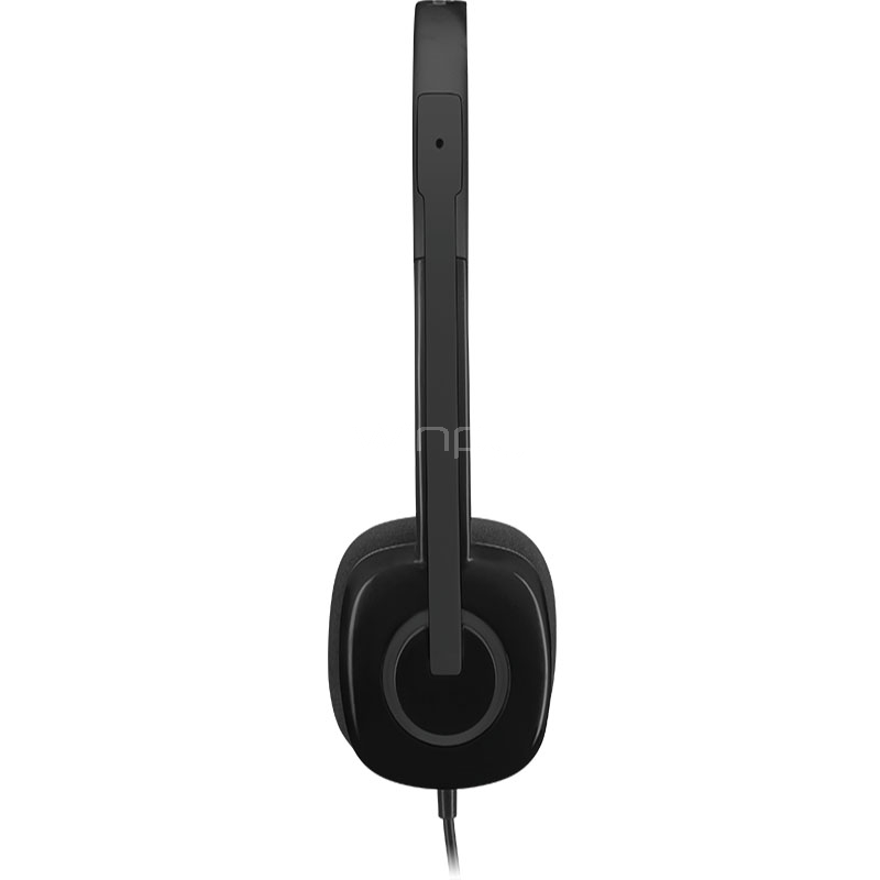 Audifonos Logitech H151 (Micrófono, Jack 3.5mm, Negro)