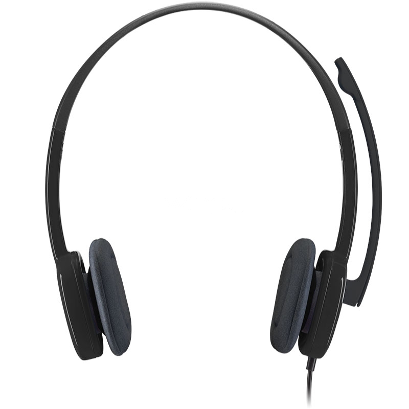 Audifonos Logitech H151 (Micrófono, Jack 3.5mm, Negro)