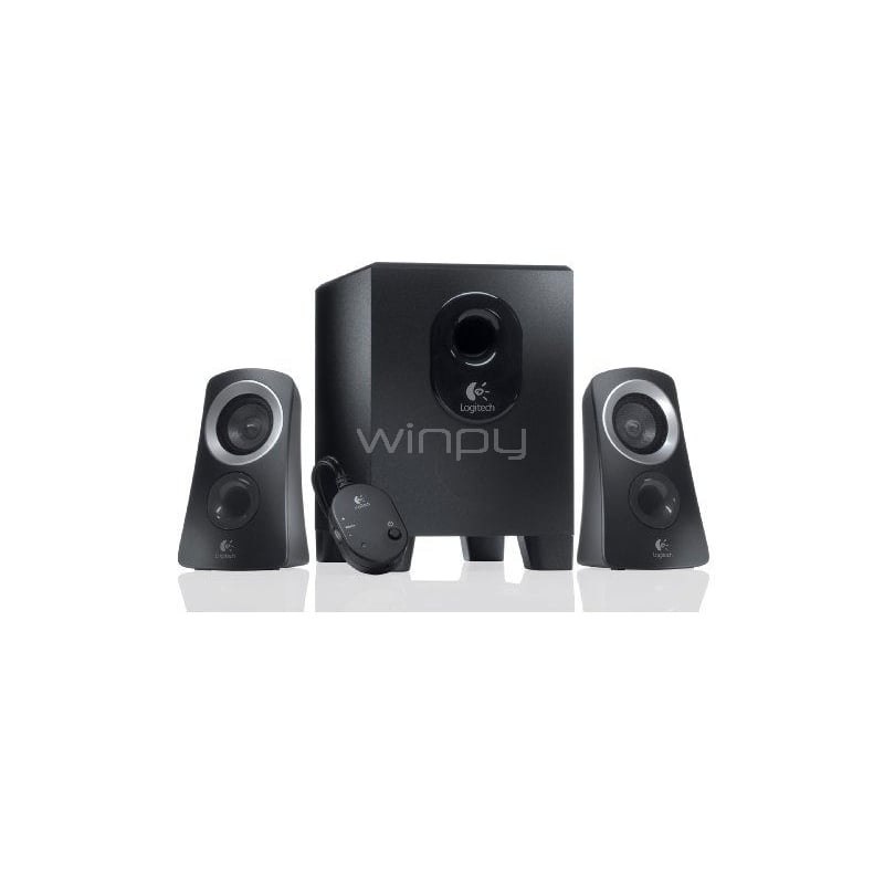Parlantes Logitech Z313 (Sonido 2.1, Subwoofer, Negro)