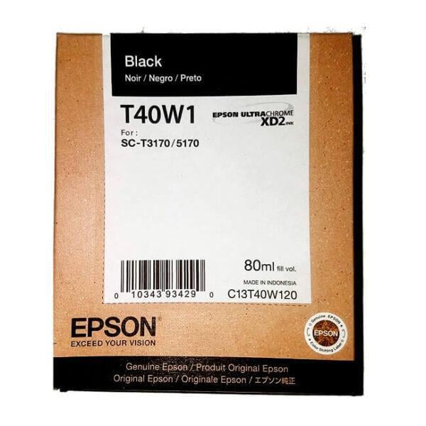 Cartucho de tinta  Epson UltraChrome XD2 T40W ( negra de alta capacidad (80 ml))