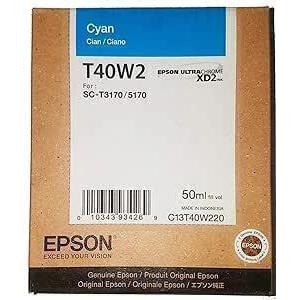 Cartucho de tinta  Epson UltraChrome XD2 T40W ( cian 50 ml )