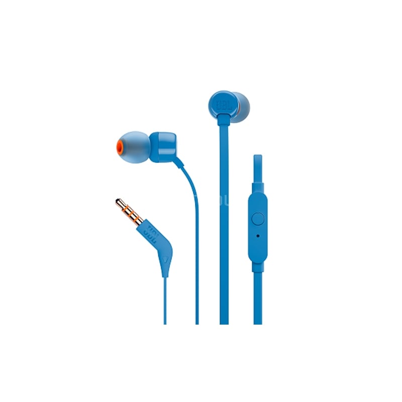 Auriculares JBL Tune T110 Con Micrófono (Conector 3.5mm, Azul)