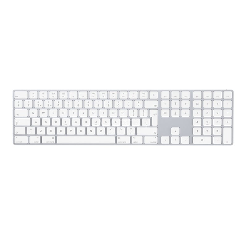 Teclado inalámbrico Apple Magic (Español, Pad Numérico, Silver)