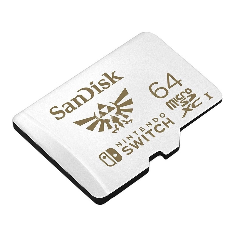 Tarjeta microSDXC SanDisk de 64GB Para Nintendo Switch (Lectura 100MB/s, Escritura 60MB/s)