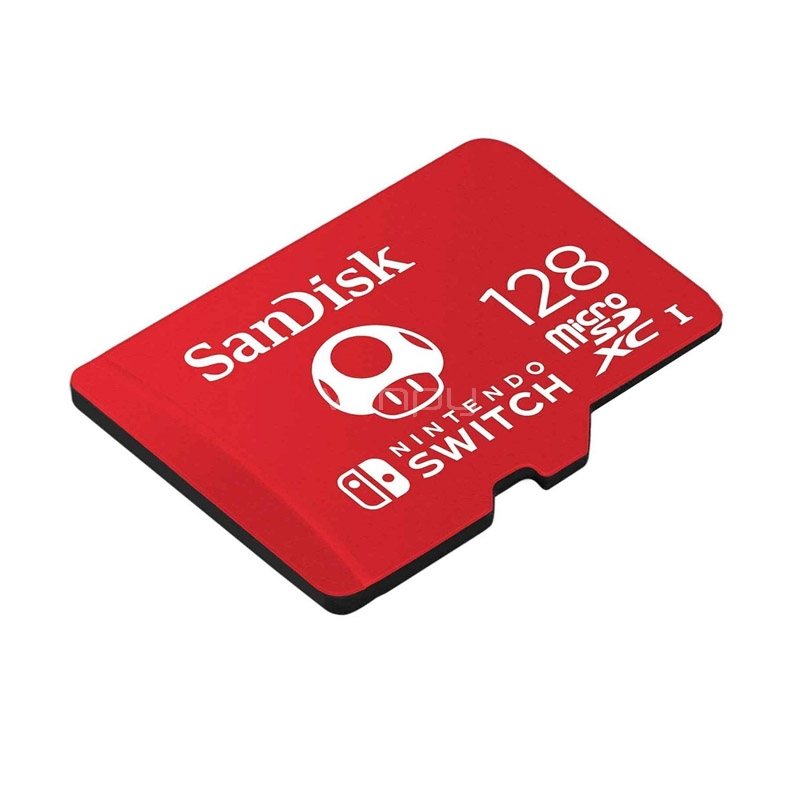 tarjeta microsdxc sandisk de 128gb para nintendo switch (lectura 100mb/s, escritura 90mb/s)