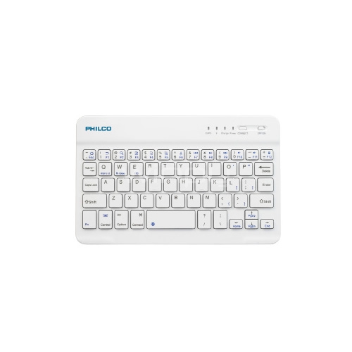 Mini Teclado Philco BK-701 (Bluetooth, 10“, Blanco)