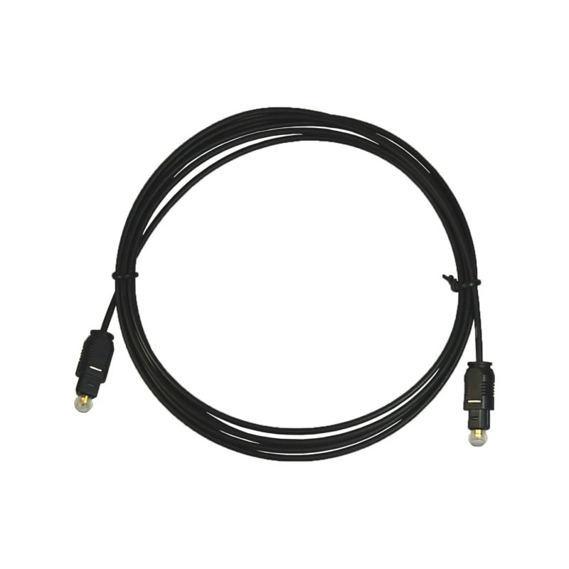 Cable Óptico Philco Toslink (Conector Dorado, 3 Metros)