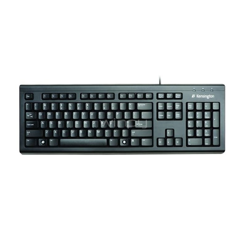Teclado Alámbrico Kensington K724 (USB, Español, Negro)