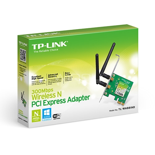 Adaptador Inalámbrico TP-Link PCI Express (Wi-Fi N, 300Mb/s)