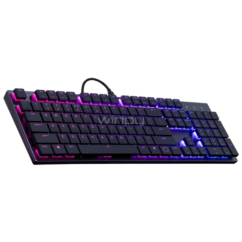 Teclado Mecánico Cooler Master SK650 (Cherry MX Low Profile, RGB, Español)