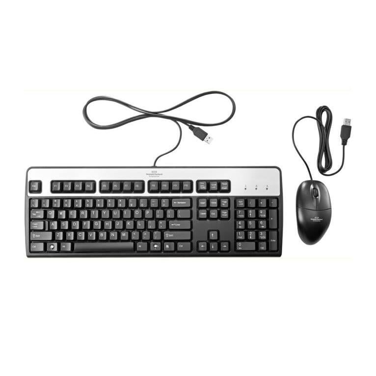 Kit Teclado y Mouse HP (USB, Ingles, Negro)