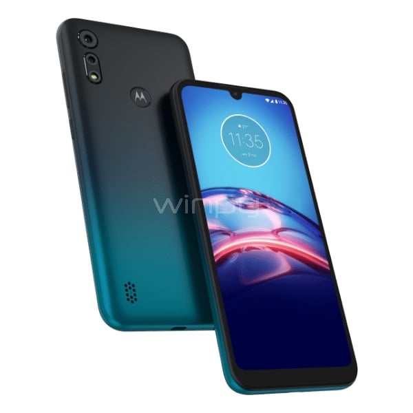 Celular Motorola E6 S (OctaCore, Doble Cámara, 32GB, 3000 mAh, Azul Arrecife)